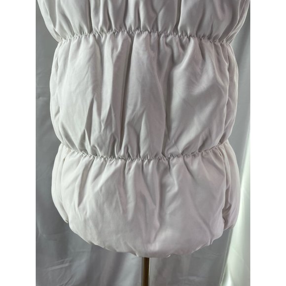 GAP White Zipper/Snap Front 2-Pocket Down Puffer Vest - Picture 7 of 10